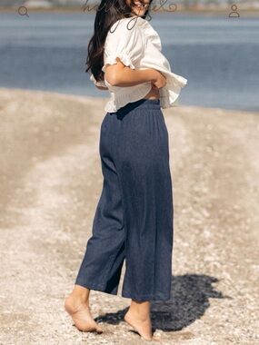 Harly Jae Linen Aura Pants | Navy